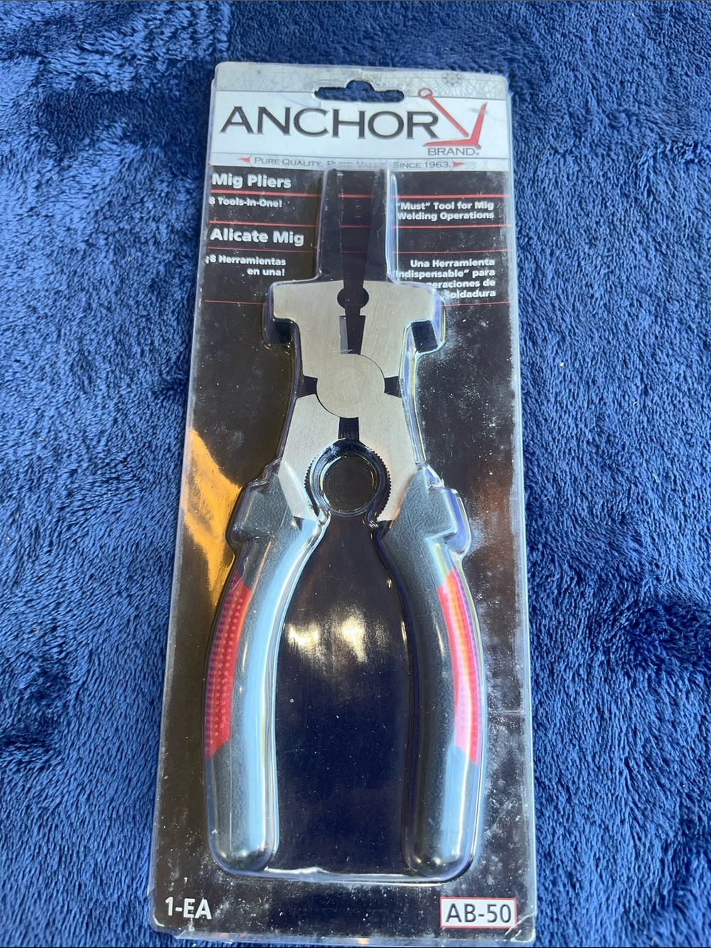 Anchor AB-50 Mig Pliers - Black and Red